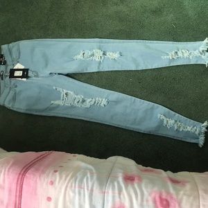 Fashionnova Tell your boy bye distressed jeans